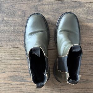 Women’s Olive Green Chelsea Ankle Booties